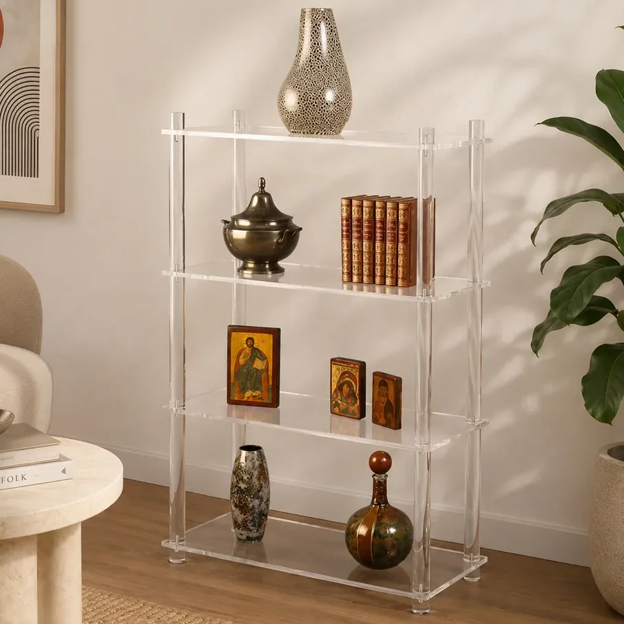 Étagères et bibliothèques en plexiglas : transparence et style
