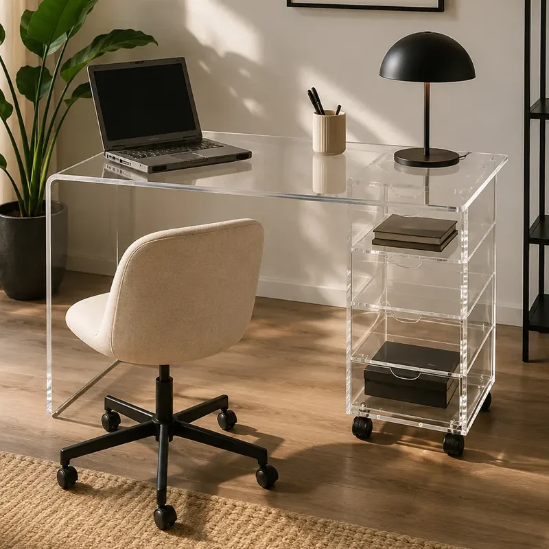 Mobilier de bureau en plexiglas : style et fonctionnalité
