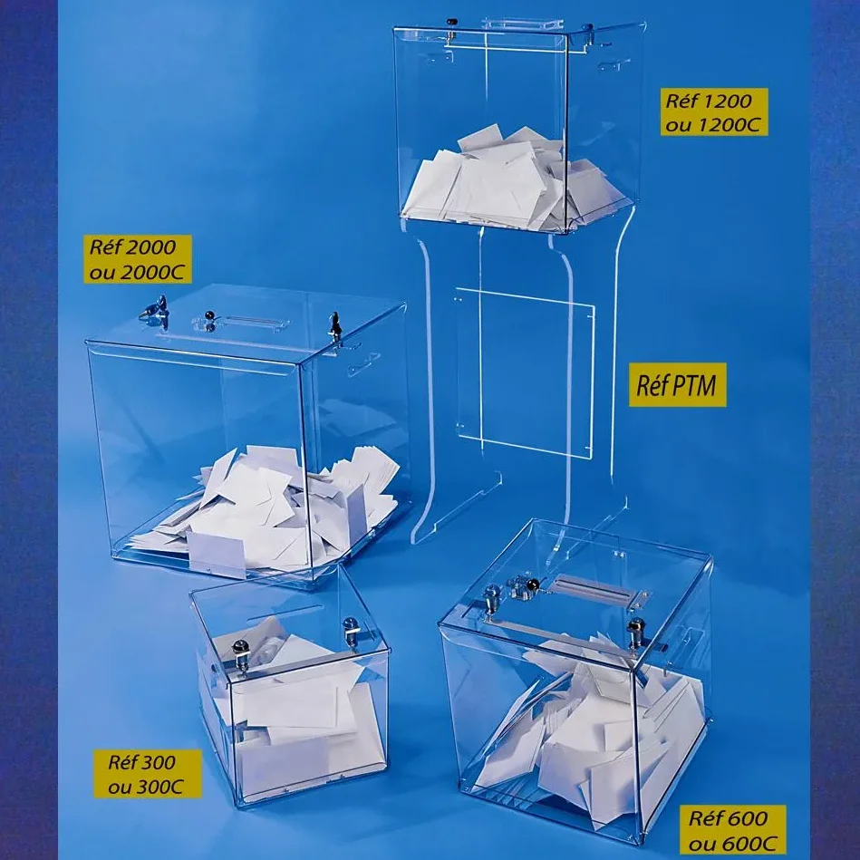 Les Avantages des Urnes de vote en plexiglas pour les Élections