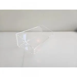Lot de 13 Bacs pliés transparent 19.5/9 Hauteur 3 et 6 cm