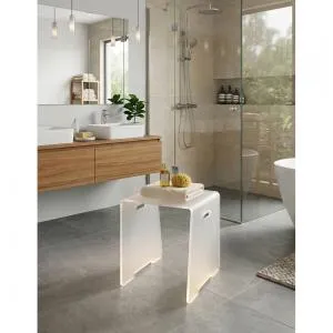 Tabouret Plexi 32/32 haut 46 cm