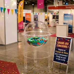 Urne ronde pour jeux concours