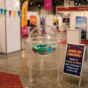 Urne ronde pour jeux concours