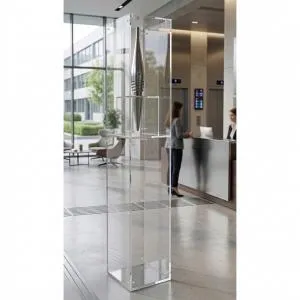 Vitrine sur socle pour Flamme Olympique Paris 2024