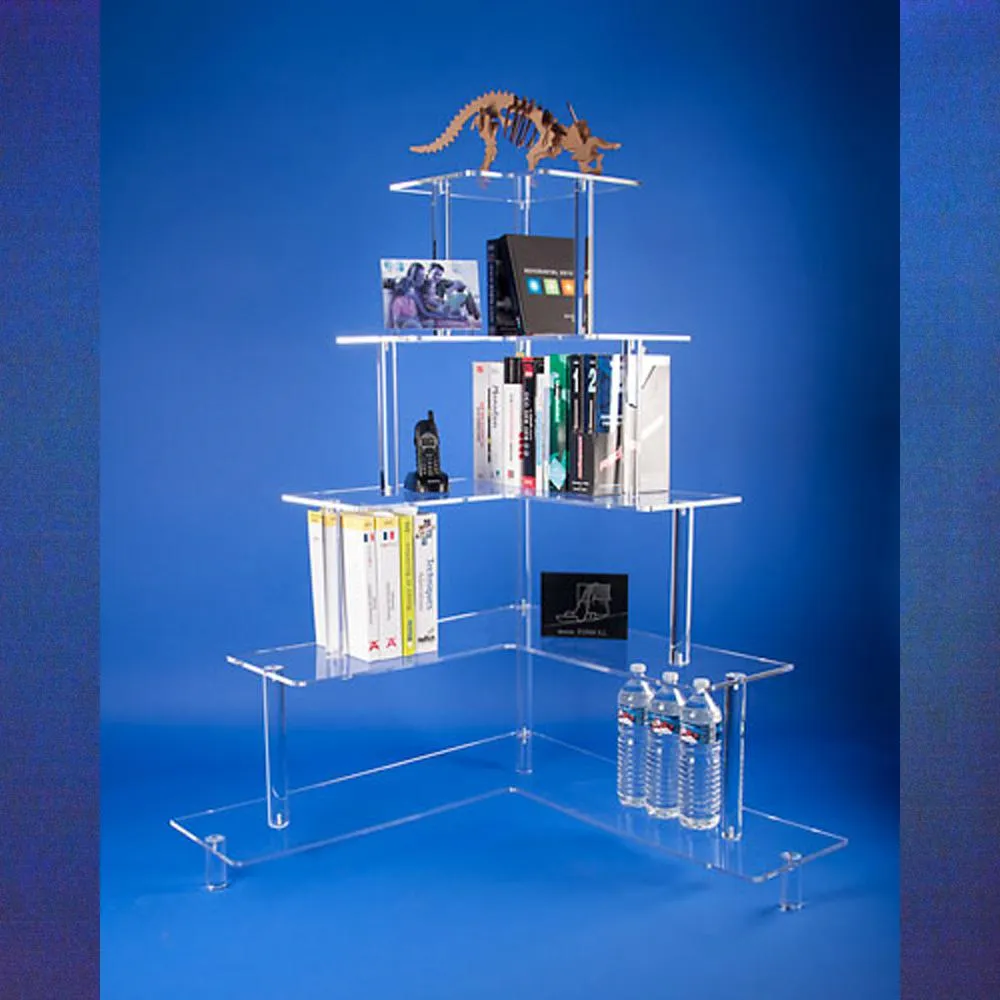 Etagère plexi d'angle
