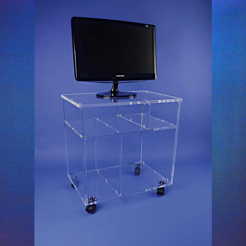 Petit Meuble Plexi à Roulettes