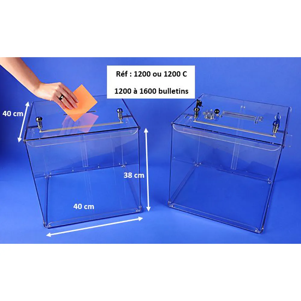 Urnes électorales fabrication française