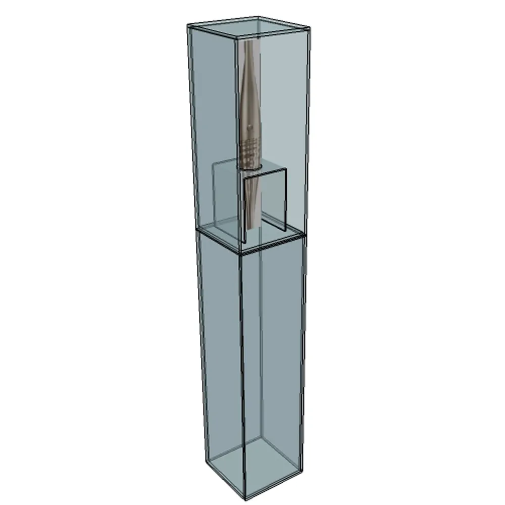 Vitrine sur socle pour Flamme Olympique Paris 2024