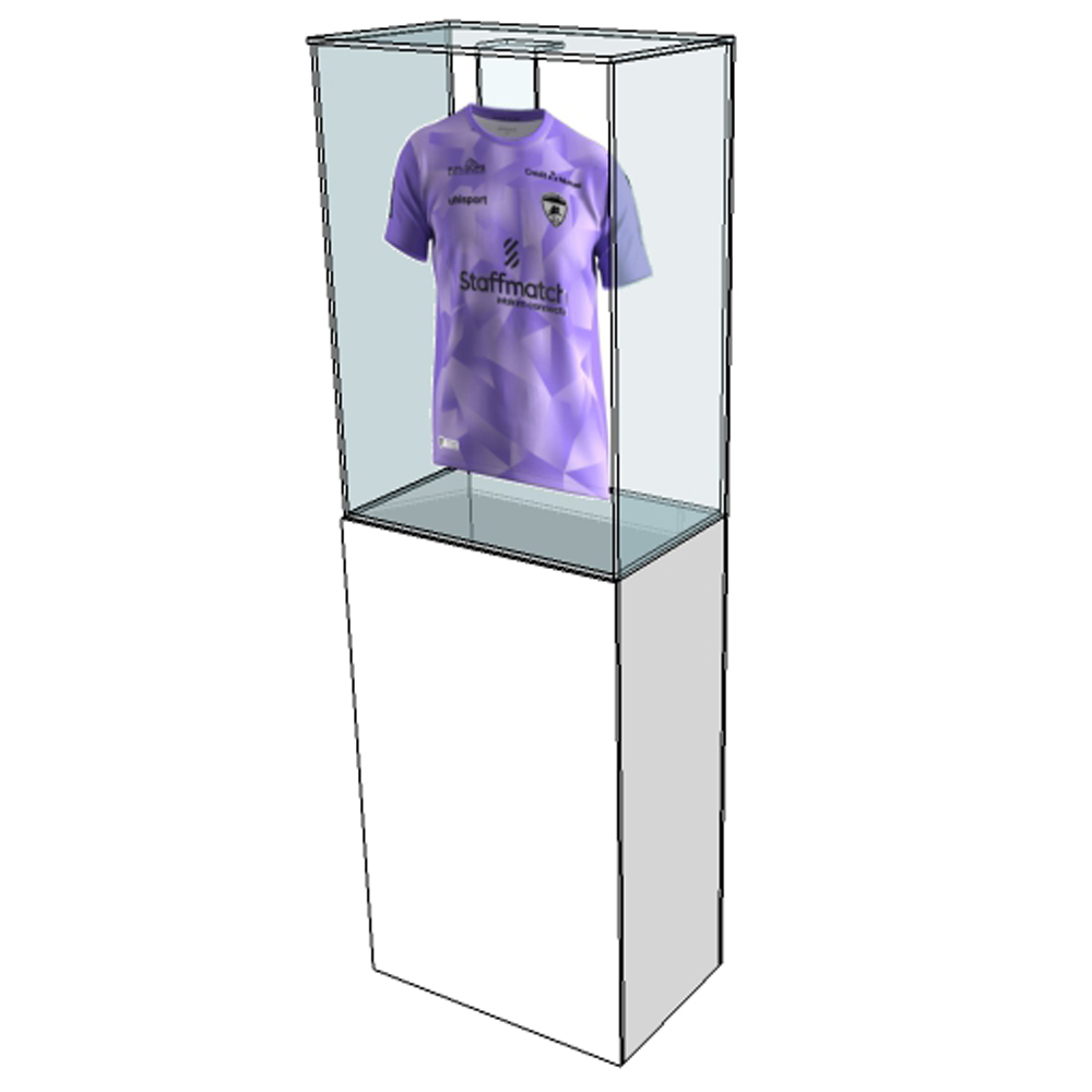 Vitrine pour maillot sur pied